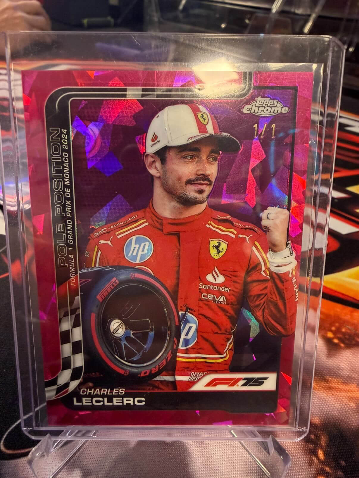 1/1 Charles Leclerc Topps Sapphire 2025
