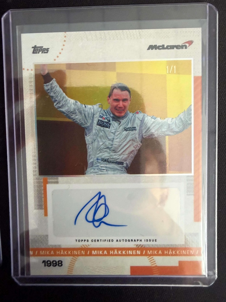 1/1 Mika Häkkinen Autograph Card